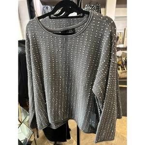 NEW LIV BY HABITAT women's long sleeve sweater top in grey